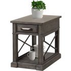 Parker House Sundance Chairside Table in Smokey Grey