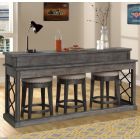 Parker House Sundance Everywhere Console With 3 Stools - Smokey Grey