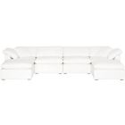 Essentials For Living Stitch & Hand Sky Modular 6pc Sectional with Ottoman in Peyton Pearl - #1