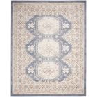 Nourison Home Serenity Home SRH01 7'10" x 9'10" Ivory Blue Vintage Indoor Rug (Dropshippable)