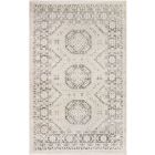 Nourison Home Serenity Home SRH01 3'11" x 5'11" Ivory Grey Vintage Indoor Rug (Dropshippable)