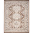 Nourison Home Serenity Home SRH01 7'10" x 9'10" Ivory Mocha Vintage Indoor Rug (Dropshippable)