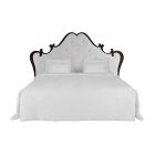 Lily Koo Terry Queen Headboard Wall Mounted in Black Lacquer