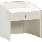 TOV Furniture Collins Nightstand -Cream Lacquer (Dropshippable)