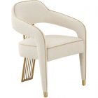 TOV Furniture Corralis Performance Boucle Dining Chair - Cream (Dropshippable)