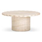 TOV Furniture Blossom Washed Travertine Finish Indoor/Outdoor Coffee Table