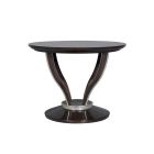 Lily Koo Tyron Centre Table in Truffle, Tiffany Silver