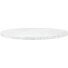 Essentials For Living Traditions Turino Carrera 54" Round Dining Table Top White Carrera Marble