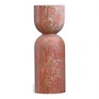 Mobital Apothecary Tall End Table in Red Travertine 