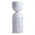 Mobital Apothecary White Marble End Table Tall