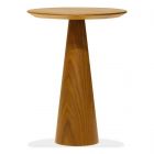 Mobital Tower Tall End Table in Walnut Veneer 