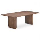 Moe's Home Collection Round Off Small Dining Table in Walnut Brown