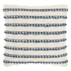 Nourison Home Lifestyle Woven Lines And Dots 18" x 18" Navy Indoor Throw Pillow