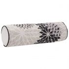 Nourison Home Aloha Indoor/Outdoor 6" x 20" Black White Throw Pillow