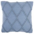 Nourison Home Lifestyle Diamond Lattice 18" x 18" Ocean Indoor Throw Pillow