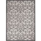 Nourison Home Aloha ALH21 5'3" x 7'5" Grey/Charcoal Rectangle Contemporary Rug (Dropshippable)
