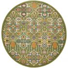 Nourison Home Allur ALR03 7'10" x Round Sage Ivory Round Bohemian Indoor Rug