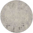 Nourison Home Rustic Textures RUS07 7'10" x Round Grey/Beige Modern Indoor Rug (Dropshippable)