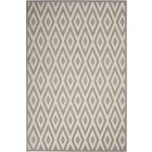 Nourison Home Grafix GRF18 3'9" x 5'9" White/Grey Modern Indoor Rug (Dropshippable)