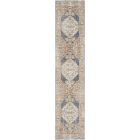 Nourison Home Astra Machine Washable ASW11 2'2" x 10' Denim Multicolor Runner Vintage Indoor Rug