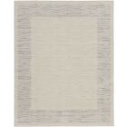 Nourison Home Andes AND05 7'10" x 9'10" Ivory Grey Rectangle Scandinavian Indoor Rug (Dropshippable)