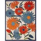 Nourison Home Aloha ALH33 9' x 12' Multicolor Rectangle Contemporary Rug (Dropshippable)