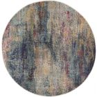Nourison Home Celestial CES16 5'3" x Round Multicolor Modern Indoor Rug