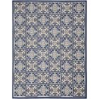Nourison Home Aloha ALH34 7'10" x 10'6" Blue Rectangle Contemporary Rug (Dropshippable)