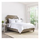 Classic Home Jayson White Linen Cashmere 3pc Queen Duvet Set