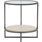 Bernhardt Occasional Harlow Metal Round Chairside Table