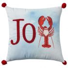Nourison Home Holiday Pillows Joy Lobster Santa Hat 18" x 18" Multicolor Indoor Throw Pillow