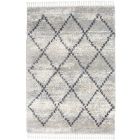 Nourison Home Oslo Shag OSL01 4' x 6' Silver Grey Shag Indoor Rug (Dropshippable)