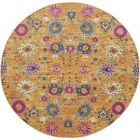 Nourison Home Passion PSN01 8' x Round Sunburst Bohemian Indoor Rug (Dropshippable)
