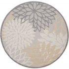 Nourison Home Aloha ALH05 7'10" x Round Natural Tropical Rug (Dropshippable)