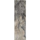 Nourison Home Maxell MAE08 2'2" x 7'6" Grey Modern Indoor Rug (Dropshippable)