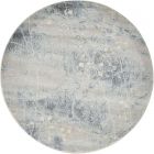 Nourison Home Somerset ST74 5'6" x Round Silver/Blue Indoor Rug