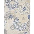 Nourison Home Passion PSN17 8' x 10' Ivory Grey Blue Contemporary Indoor Rug (Dropshippable)