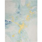 Nourison Home Prismatic PRS26 7'9" x 9'9" Seafoam Gold Modern Indoor Rug