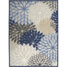 Nourison Home Aloha ALH05 12' x 15' Blue/Multicolor Rectangle Tropical Rug