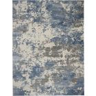 Nourison Home Rustic Textures RUS08 9'3" x 12'9" Grey/Blue Modern Indoor Rug (Dropshippable)