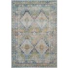 Nourison Home Ankara Global ANR07 4' x 6' Blue/Green Rectangle Vintage Indoor Rug (Dropshippable)
