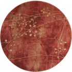 Nourison Home Somerset ST74 5'6" x Round Flame Rustic Indoor Rug