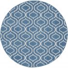 Nourison Home Jubilant JUB19 5'3" x Round Blue Contemporary Indoor Rug (Dropshippable)