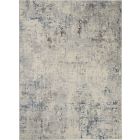 Nourison Home Rustic Textures RUS07 7'10" x 10'6" Ivory/Grey/Blue Modern Indoor Rug (Dropshippable)