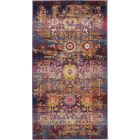 Nourison Home Vintage Kashan VKA03 2' x 4' Red/Multicolor Vintage Indoor Rug (Dropshippable)