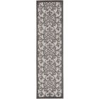 Nourison Home Aloha ALH21 2'3" x 8' Grey/Charcoal Runner Contemporary Rug