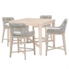 Essentials For Living Woven Carmel-Tapestry Outdoor 42" Square Counter Dining Set - CT1CS1