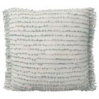 Nourison Home Lifestyle Handmade Stitch Line 20" x 20" Aqua Indoor Throw Pillow
