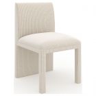 Caracole Classic Pinstripe Upholstered Dining Chair, Oatmeal