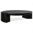 Caracole Classic Overlap Round Cocktail Table, Dark